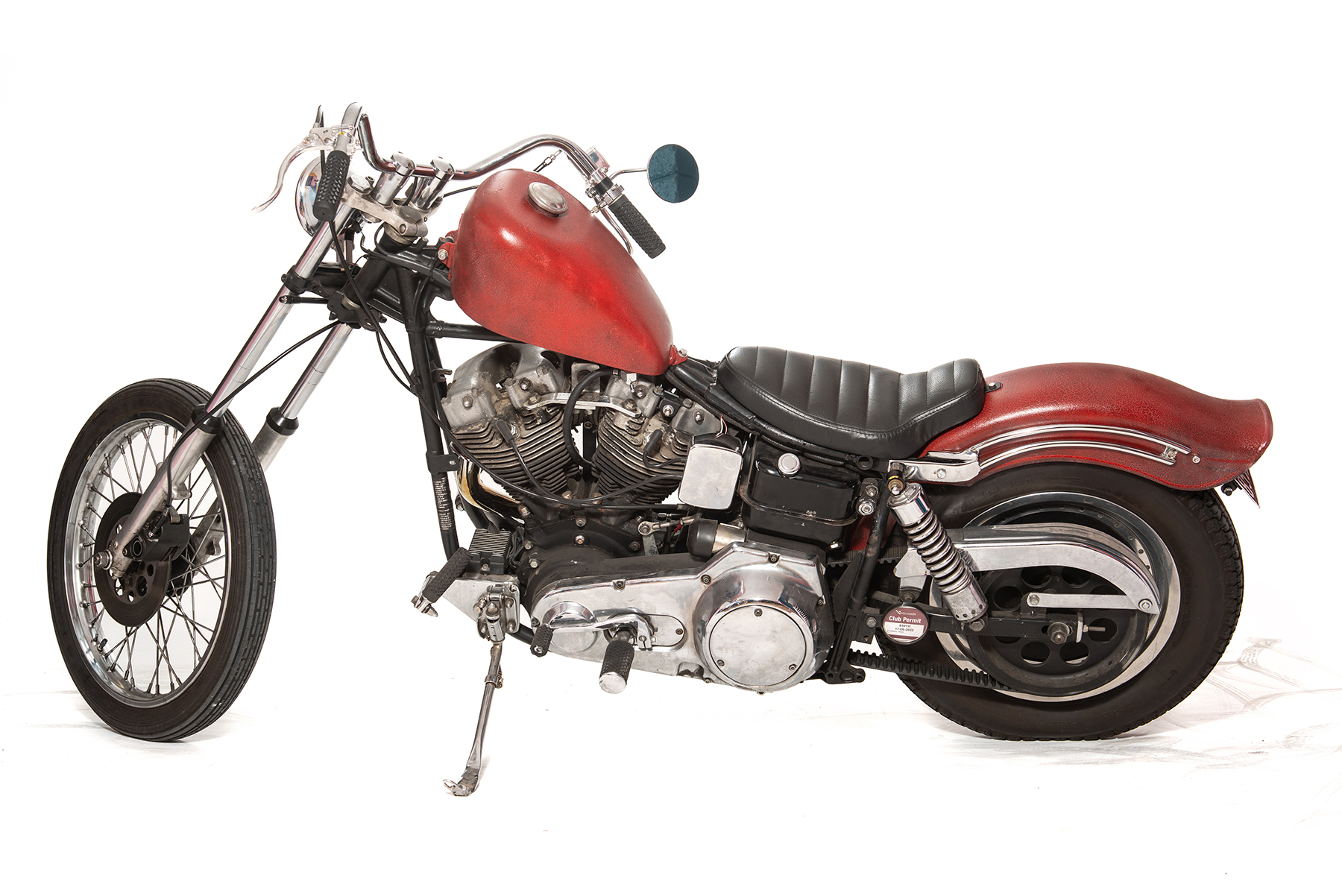 harley davidson shovelhead red