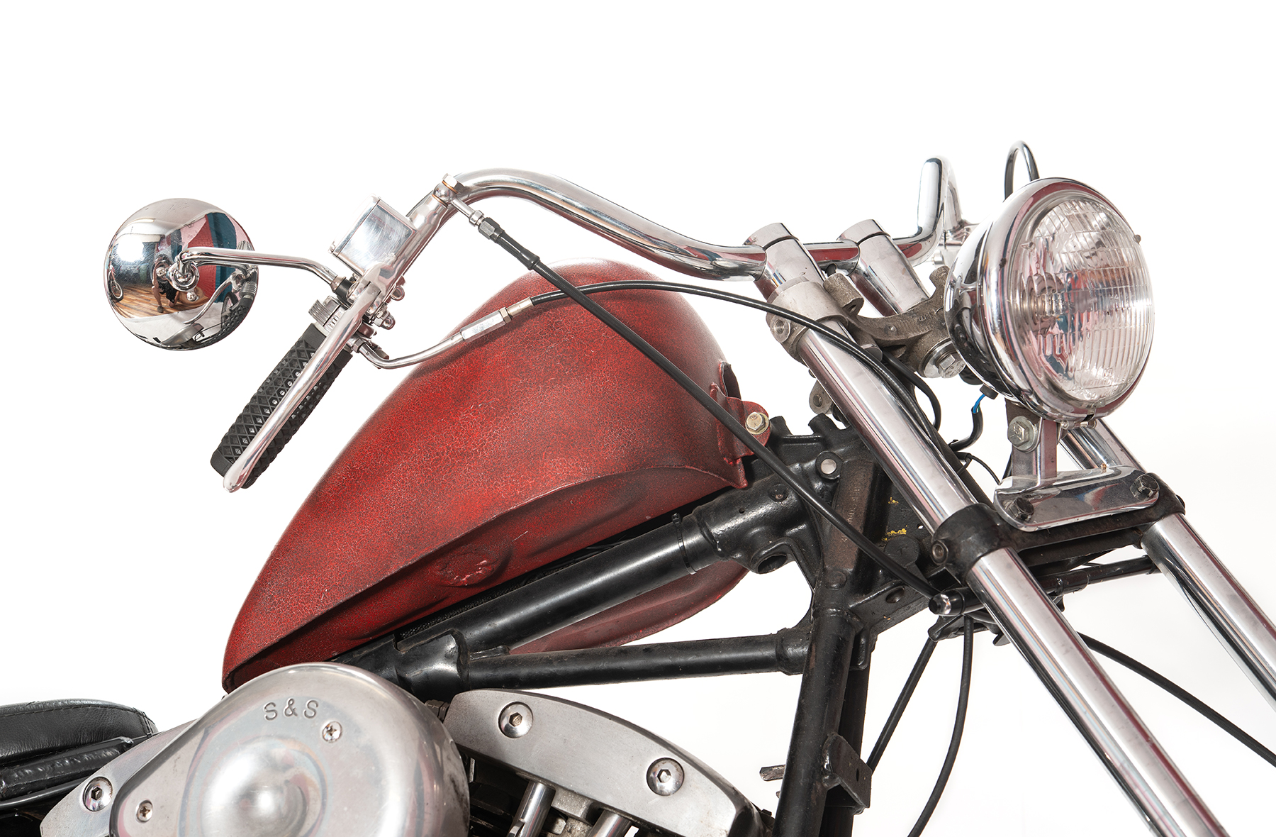 harley davidson shovelhead red