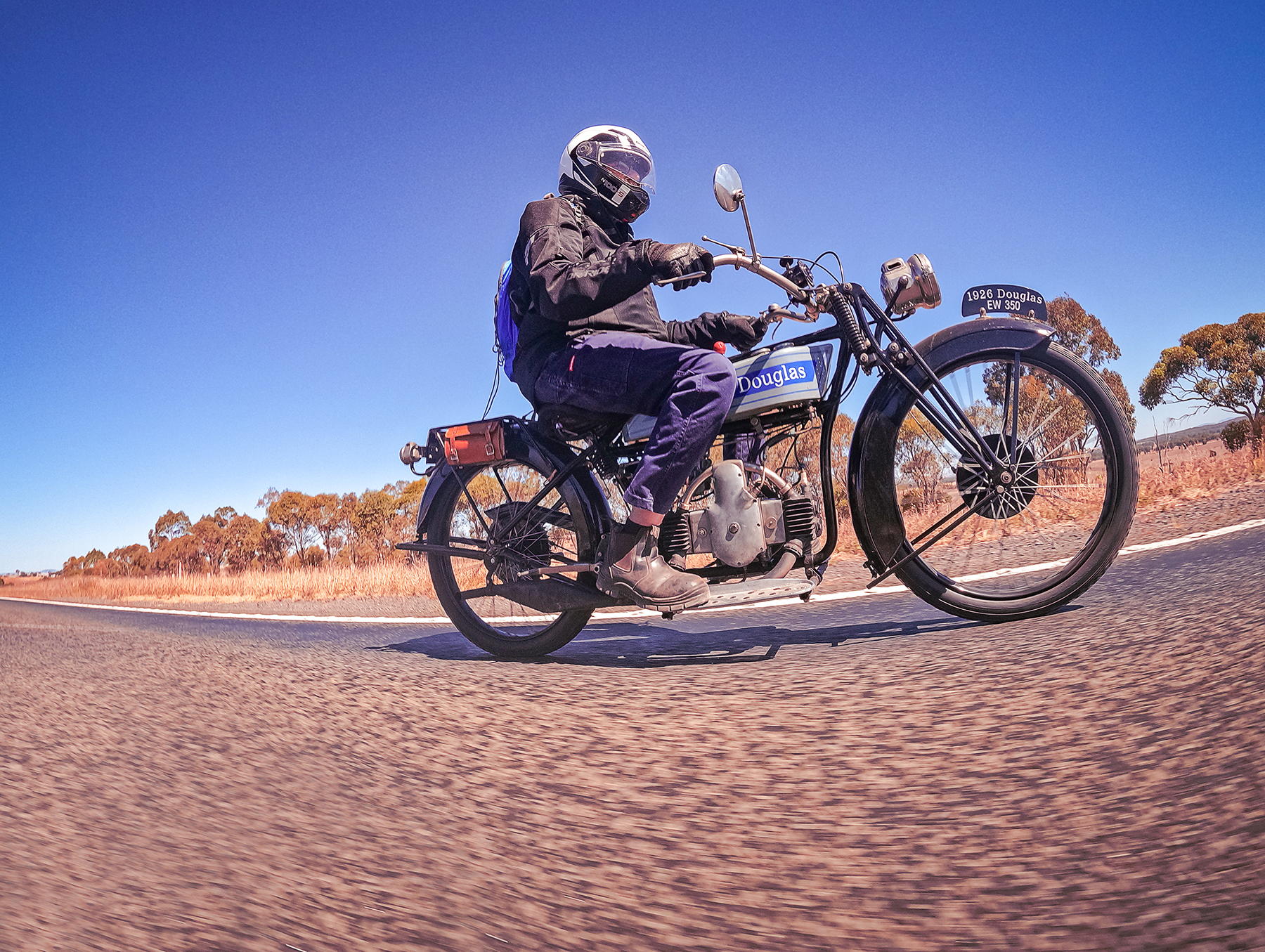 vintage douglas motorcycle