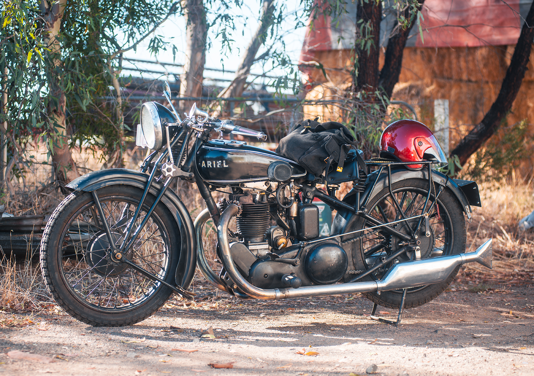 vintage ariel motorcycle