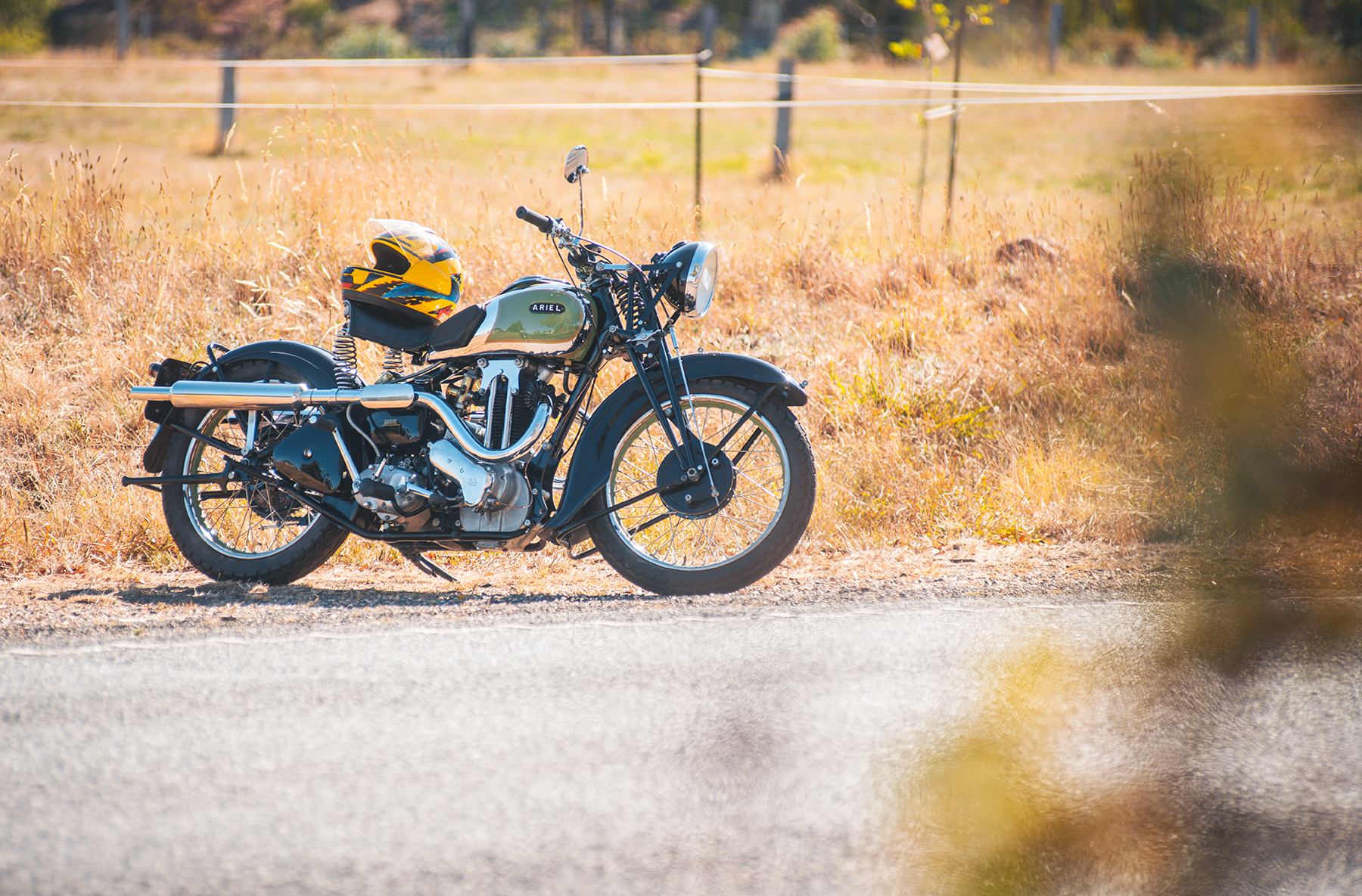 vintage ariel motorcycle