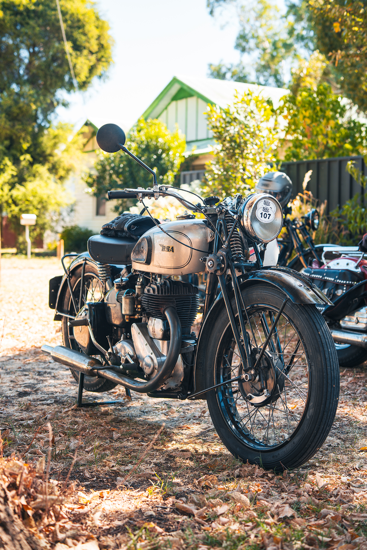 vintage bsa motorcycle