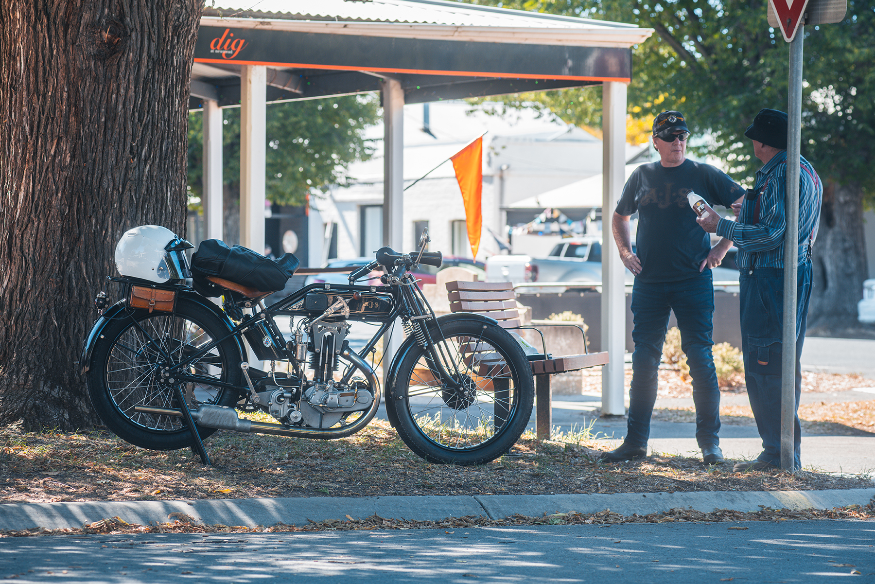 vintage ajs motorcycle