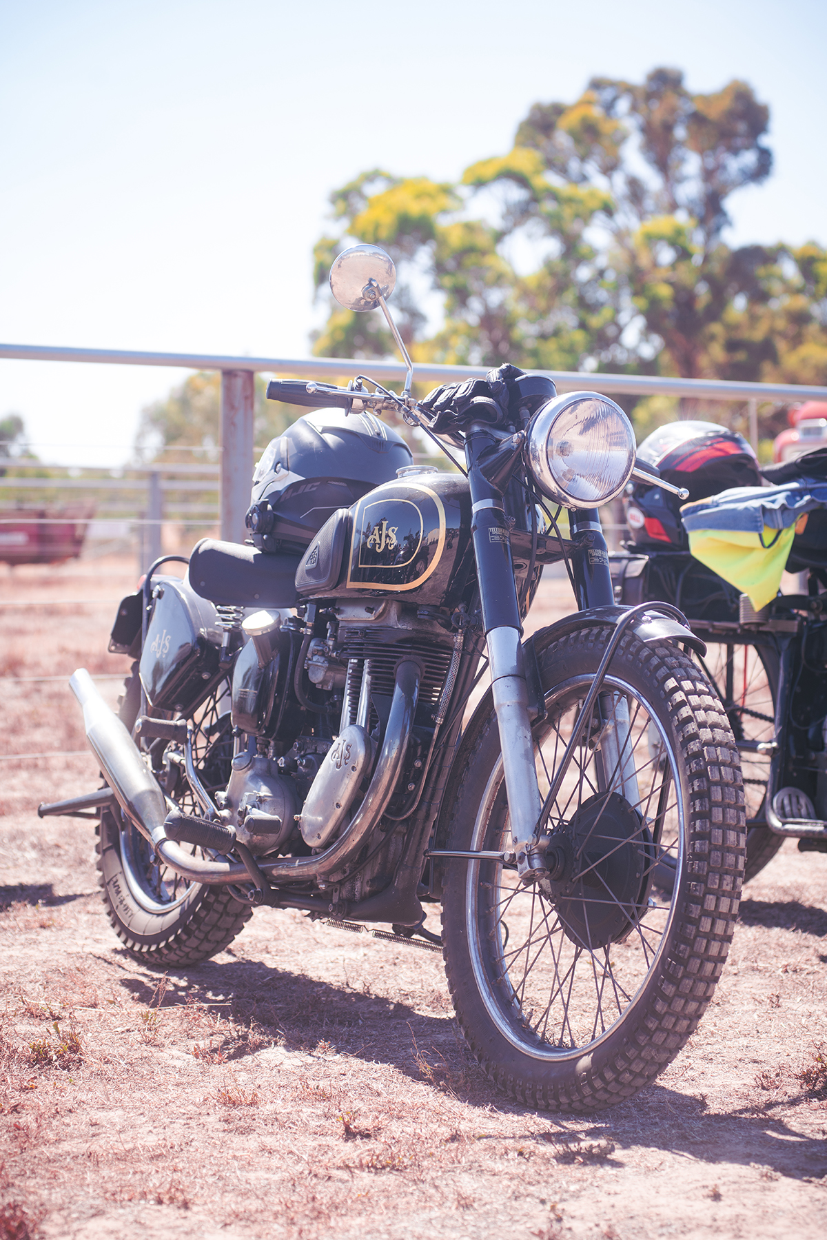 vintage ajs motorcycle