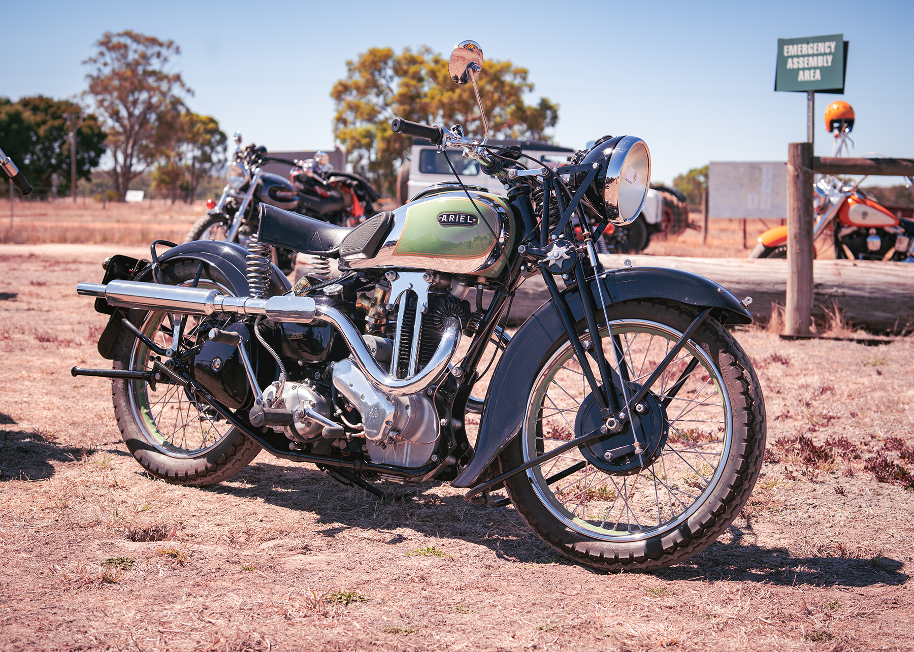 vintage ariel motorcycle