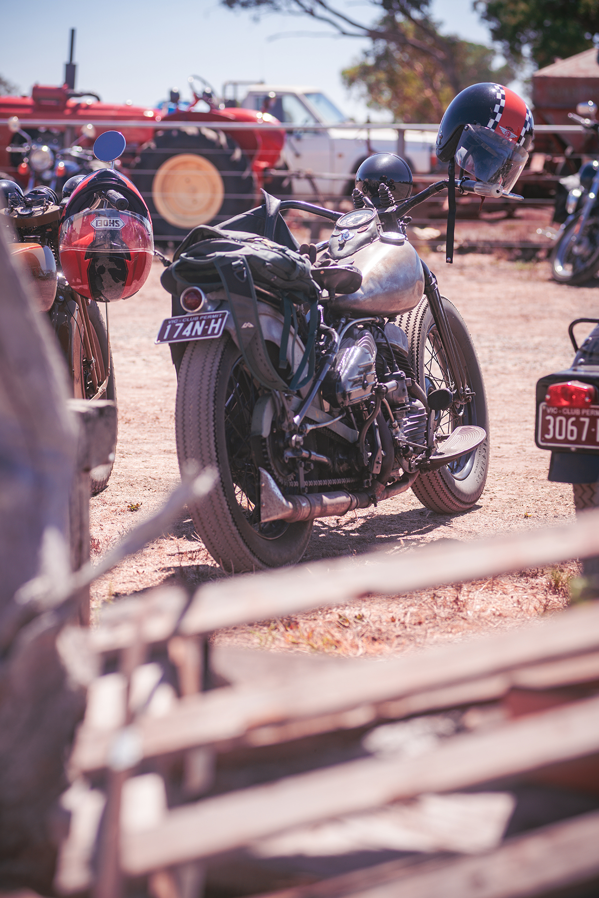 vintage harley davison WLA flathead motorcycle